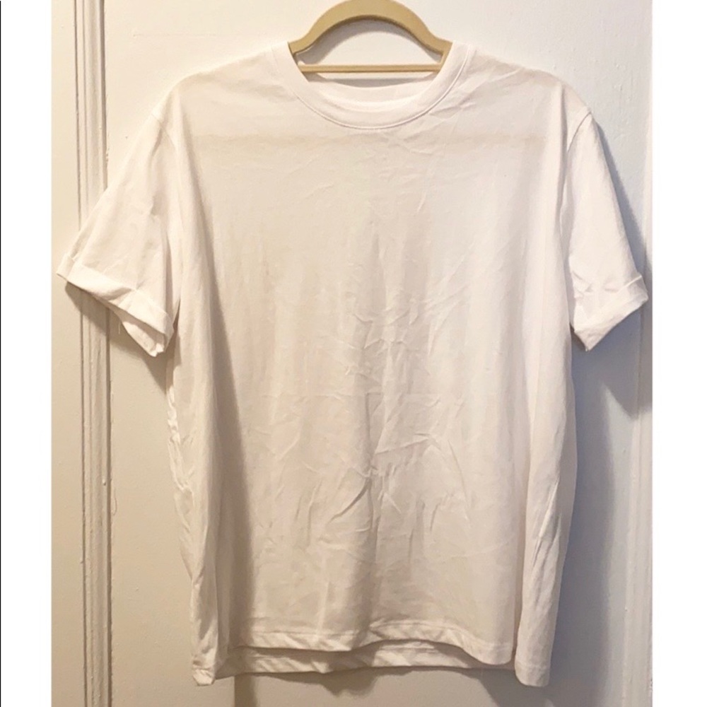 Forever 21 Boyfriend White Short Sleeve Long Tee